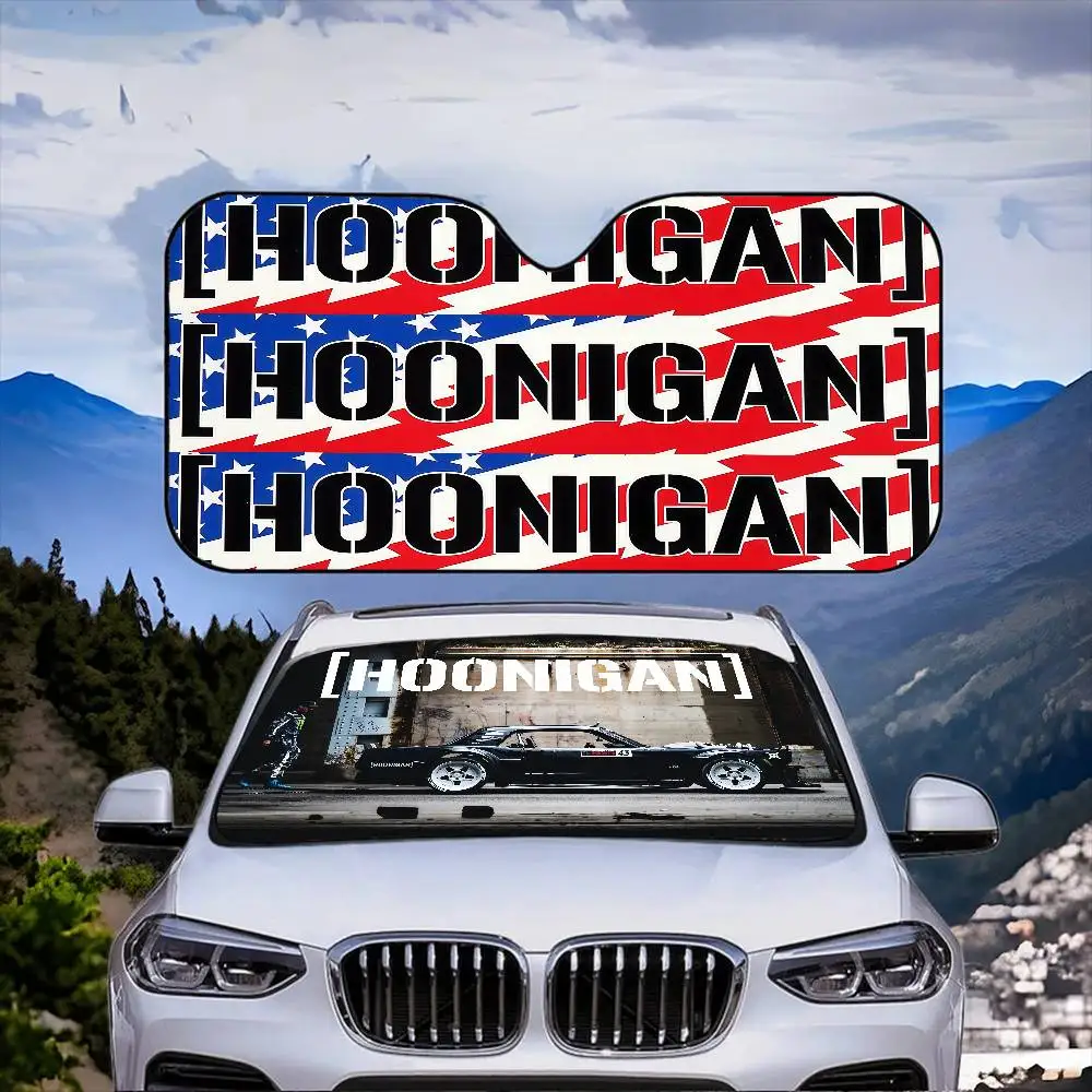 Фото Солнцезащитный козырек H-Hoonigan для лобового стекла автомобиля, защита от УФ-излучения, защитный чехол-накладка на лобовое стекло №3