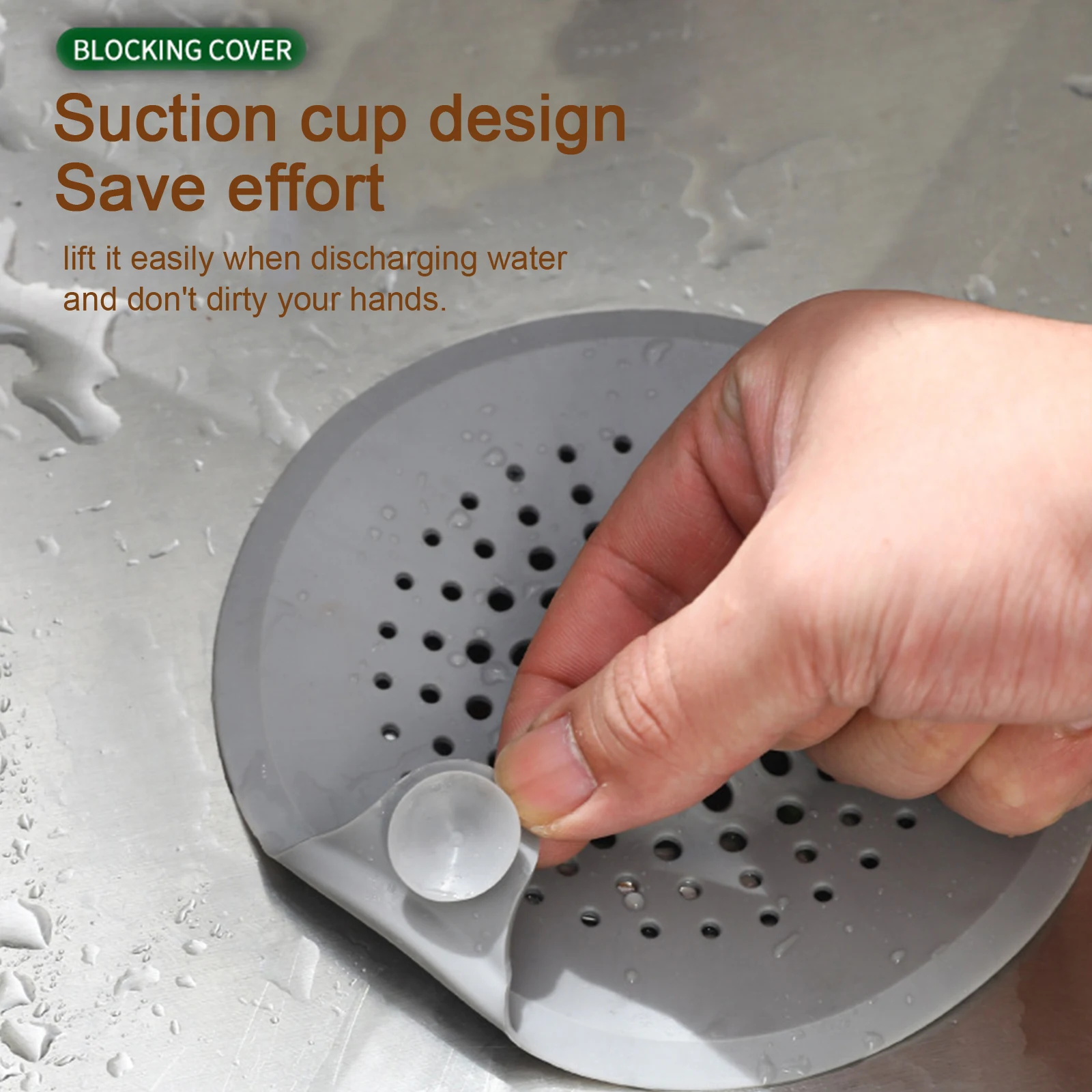 Hair Filter Catcher Sink Anti-blocking Strainer Shower Floor Drain Stopper Silicone Kitchen Deodorant Plug Bathroom Accessories