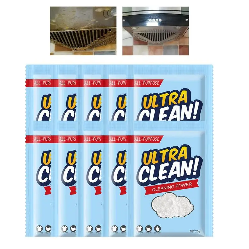 

Grease Cleaner Stainless Steel Decontamination Powder 10 Pcs Sink Drain Cleaner Kitchenware Stains Remover For Kitchen Cleaning