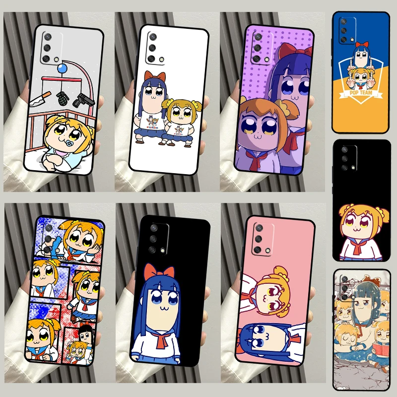 POP Team Epic PIPI чехол для OPPO A17 A16 A15 A57 A77 A96 A93 A91 A53S A9 A5 A31 A53 A52 A72 A94 A54 A74 Coque