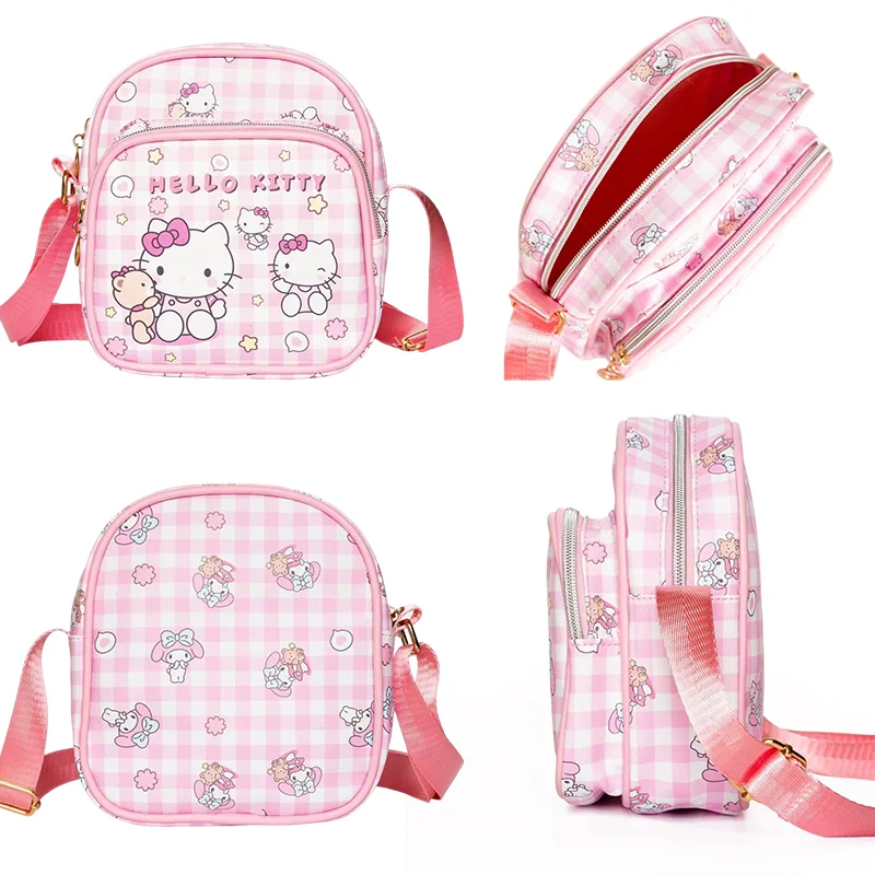 

New Anime Kawaii Sanrio HelloKitty Backpack Kuromi Cinnamoroll MyMelody Pochacco Girl Student Mini Schoolbag Children's Day Gift