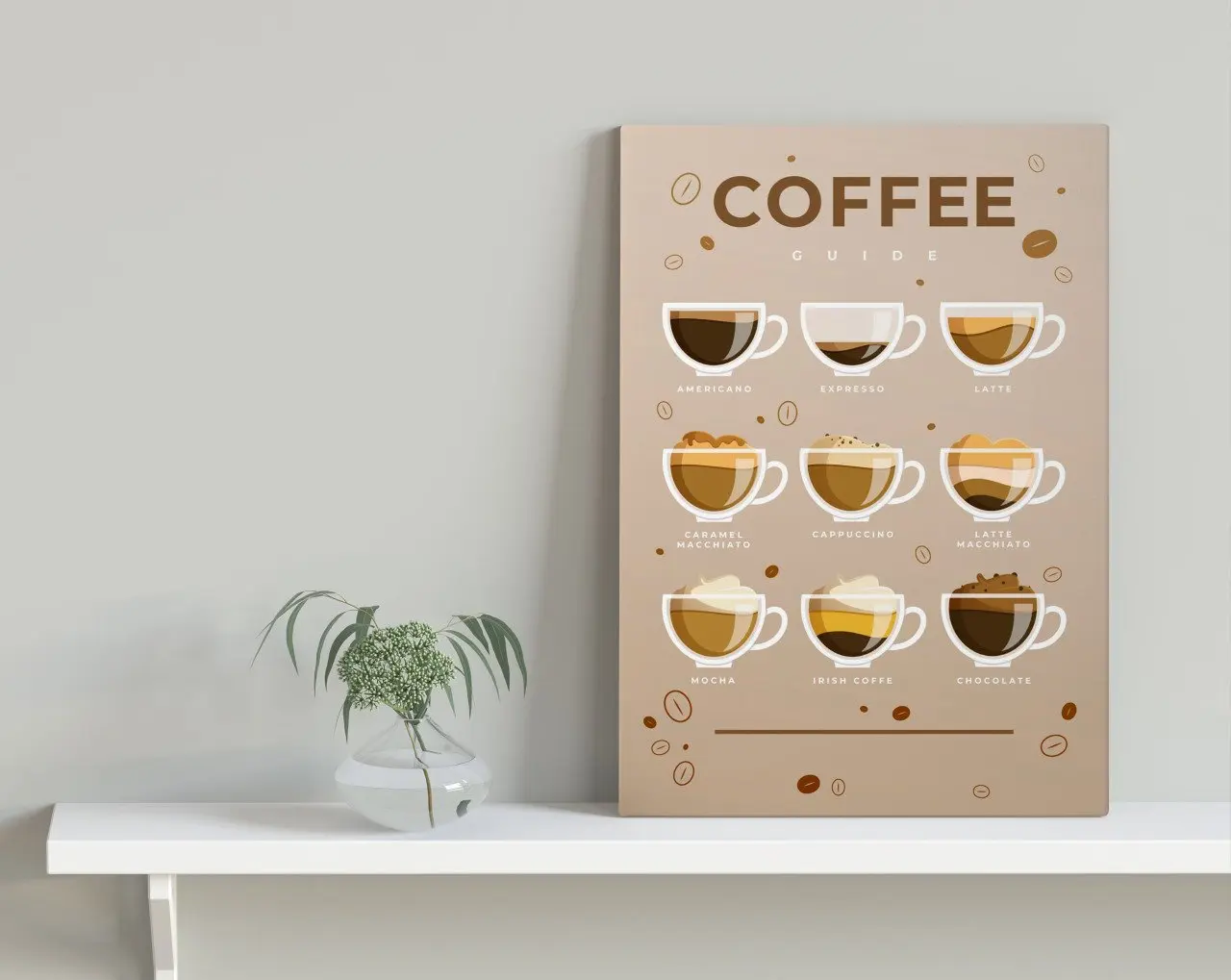 

BK домашний кофейный дизайн холст стол 30x50 см-13 современный удобный надежный настенный Декор подарок дизайн простой около