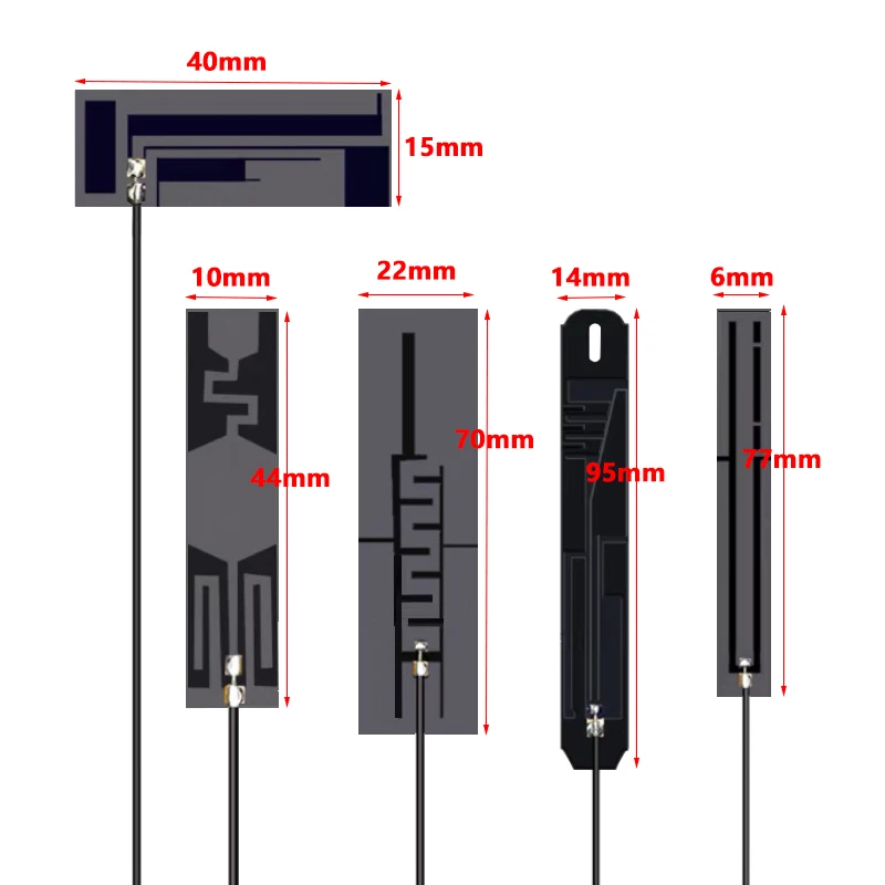 Фото 10 шт., оптовая продажа, внутренняя 4G LTE 3G GSM Omni Wi-Fi всенаправленная антенна 698 ~ 2700 МГц 8dbi, гибкая FPC печатная плата, патч-антенна U.fl SMA №3