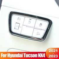 for hyundai tucson nx4 2021 2022 2023 hybrid n line stainless steel car headlight adjustment button cover trim frame accessories