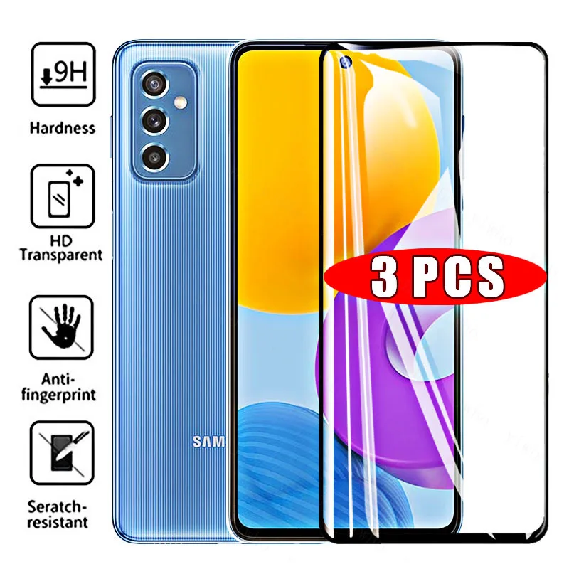 

3pcs Protective Glass for Samsung Galaxy M52 5G Glass Screen Protectors Cover on Sumsung M 52 Galaxi M52 6.7'' SM-M526BR/DS Film