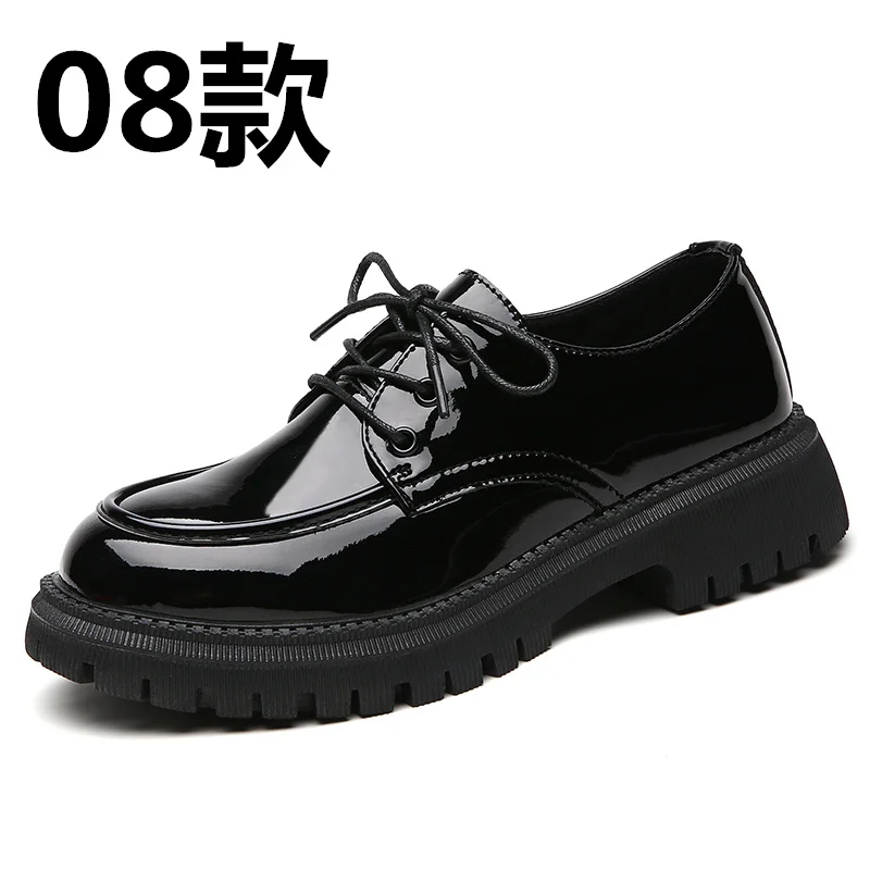 

Туфли-оксфорды женские из лакированной кожи, Элегантные повседневные, на низком каблуке, модные роскошные дизайнерские, в английском стиле