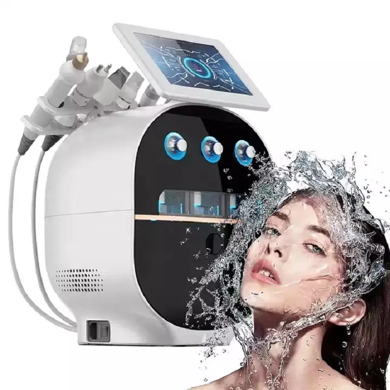 

6 in 1 Diamond Peeling And Hydra Facials Hydrofacials Water Jet Aqua Facial Hydra Dermabrasion Machine For Spa Salon Clinic CE