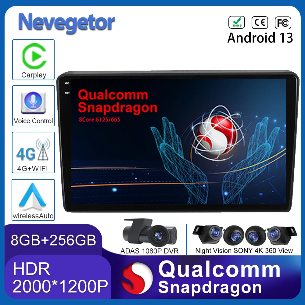 

Android 13 For Hyundai H1 TQ 2007 - 2015 Qualcomm snapdragoncar auto radio dvd stereo head unit multimedia player GPS navigation