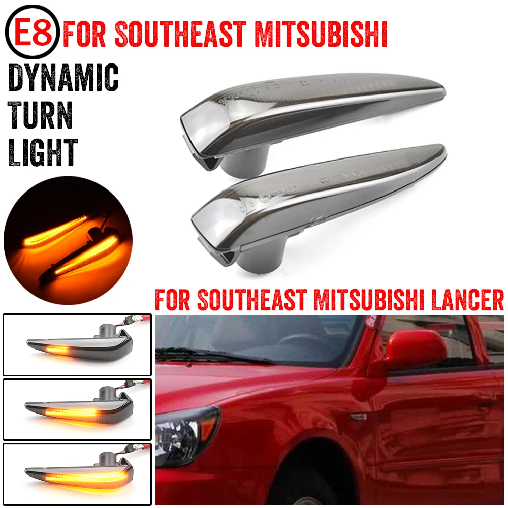 Фото Светодиодный указатель поворота для Mitsubishi Lancer Outlander Sport Mirage Montero Pajero ASX, динамический боковой указатель поворота №4