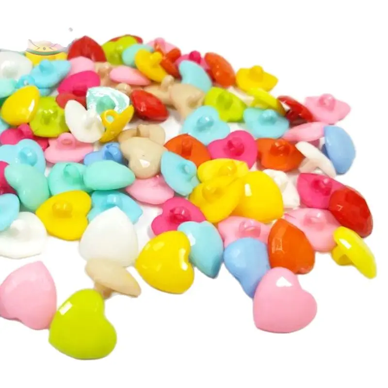 

HL 14 мм 50/100 шт смешанные цвета хвостовик Сердце Пластиковые кнопки DIY ремесла Детская Одежда Швейные аксессуары