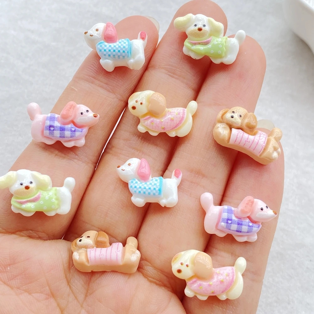 Мини-собачки из смолы для дизайна ногтей 20 шт а кошечки собачки