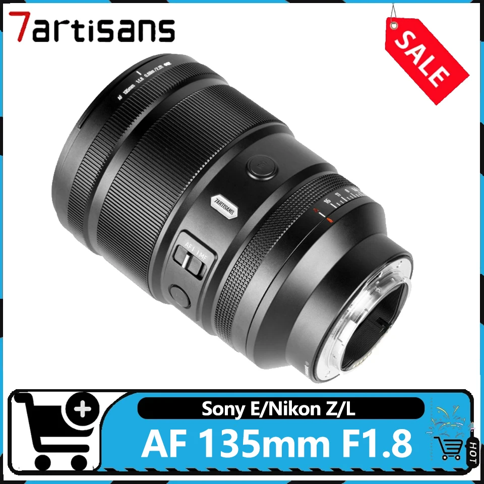 Фото 7artisans AF 135mm F1.8 Телеобъектив с большой апертурой и автофокусом, совместимый с камерами Sony A7S, Nikon ZFC, Leica SL1 №1