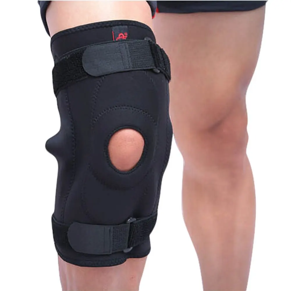 

Reduce Joint Pain Open Patella Support Wrap Knee Brace with Dual Stabilizer Ergonomic Adjustable Strap Stable Support