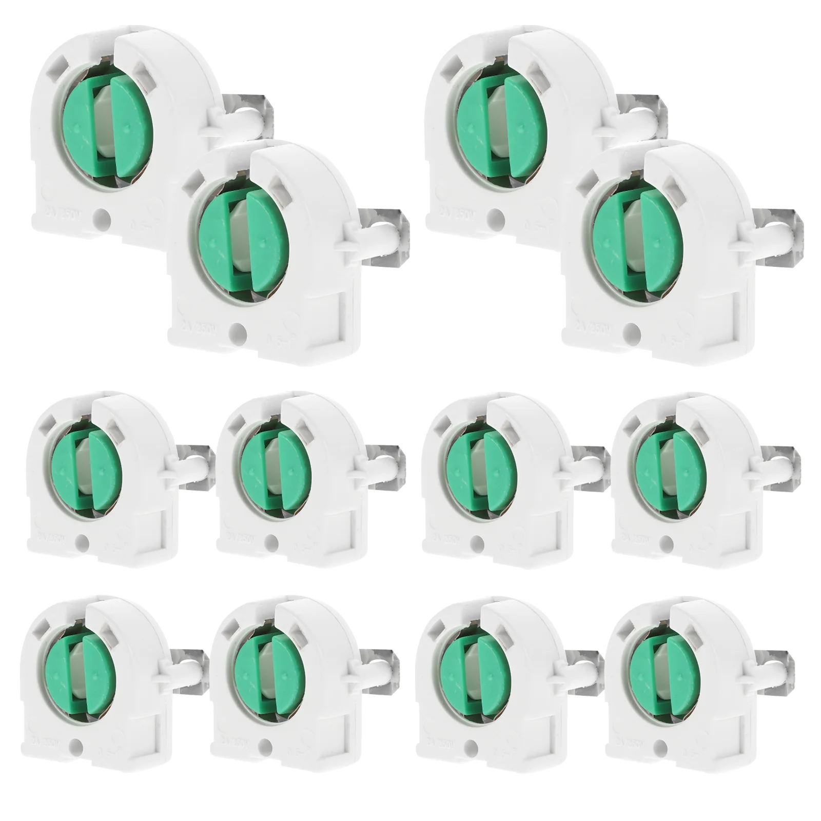 Люминесцентный светильник T8 Решетка Патрон лампы Лампочки Аксессуары Розетка Abs