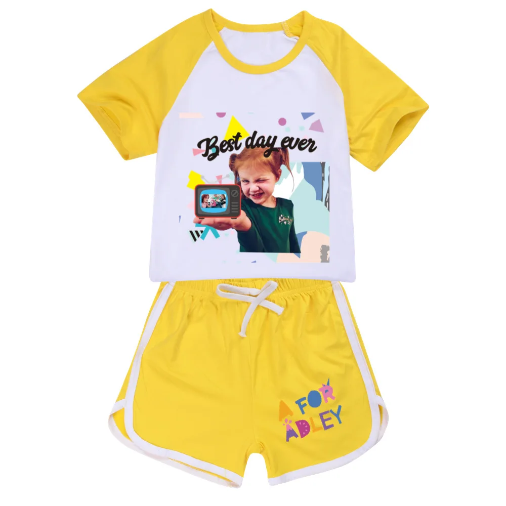 Летняя детская одежда футболки и шорты комплект из 2 предметов спортивный костюм