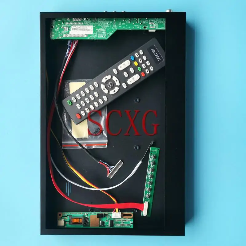 Металлический чехол + ТВ аналоговая плата драйвера подходит для N154Z1 N154Z3 QD15AL01 VGA AV USB HDMI-совместимость 1CCFL DIY Kit 15,4 