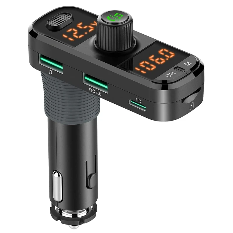 Bluetooth передатчик для автомобиля Aux вход/выход FM аудио музыкальный адаптер с 2