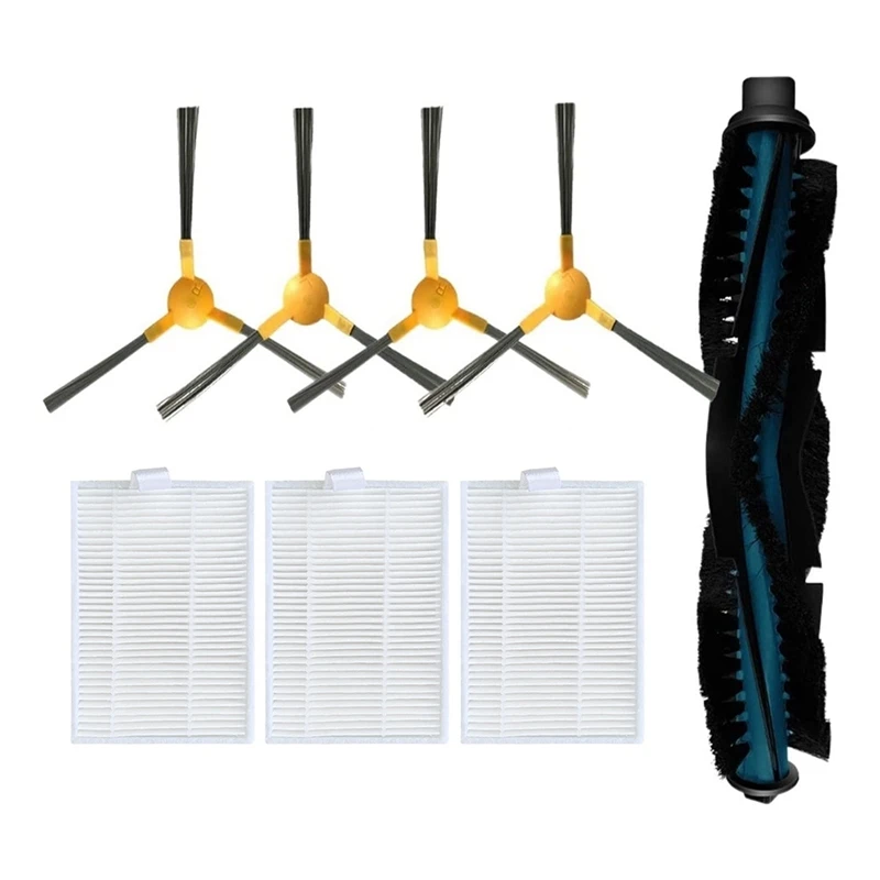 Side Brush Main Roller Brushes Hepa Filter Strainer Set