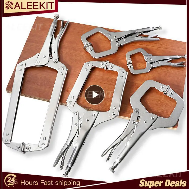 

6 Inch /9 Inch /11 Inch /14 Inch Multi-function Steel C Clamp Weld Clip Vise Locking Fix Plier Pincers Woodworking Clamps Clips