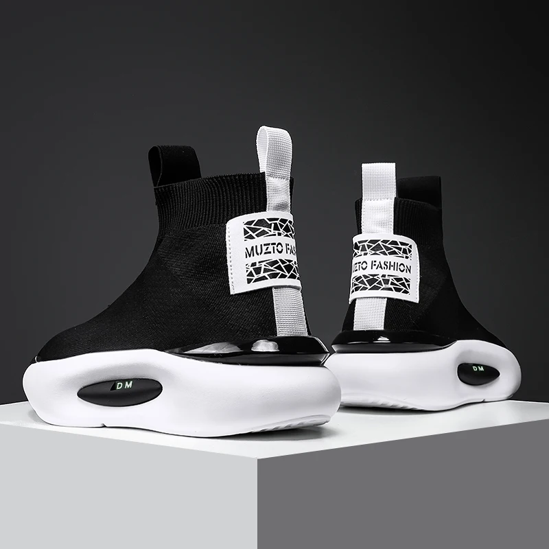 Brand Men's Retro Sock Sneakers High Top Chunky Sneakers Breathable Unisex Thick Bottom Casual Sports Shoes Zapatos De Hombre