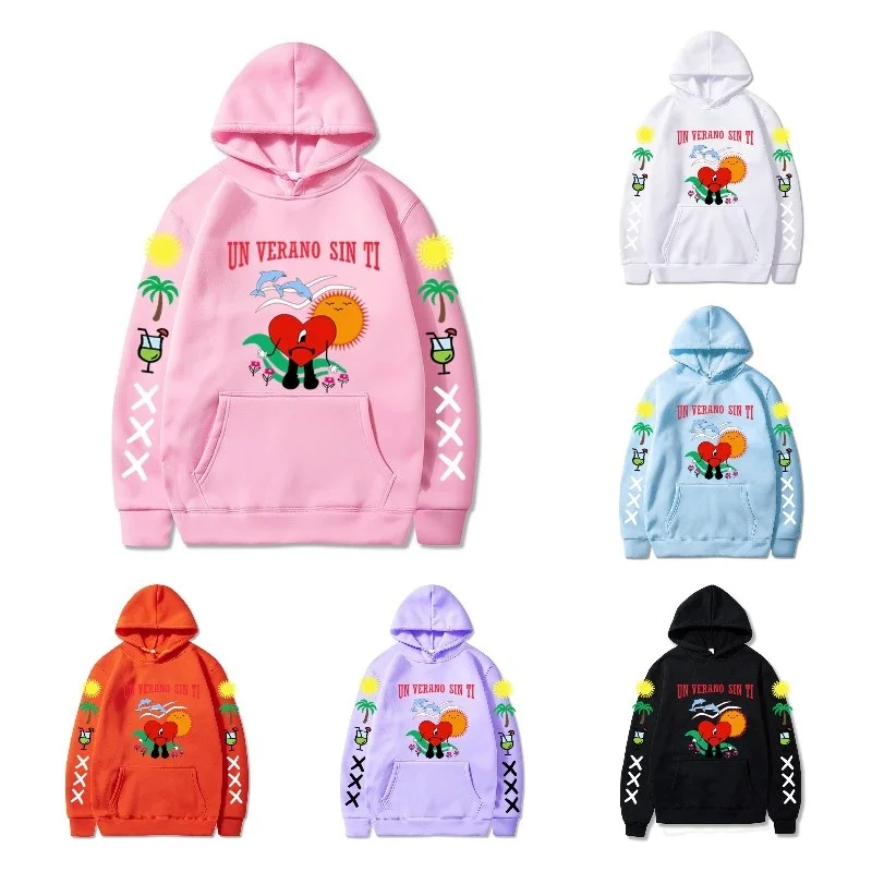 

Горячая Распродажа, толстовка с принтом плохого кролика для мужчин и женщин, модная уличная Толстовка в стиле хип-хоп, толстовка унисекс, то...