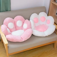 cartoon bear paw half enclosed cushion lazy one sofa office seat cushion suitable for family hotel cafe cat paw cushion