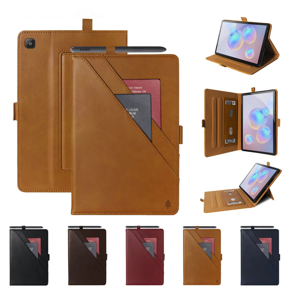 

PU Leather Card Holder Protective Tablet Case For Samsung Galaxy Tab A7 Lite T220 T225 Shockproof Book Stand Stand Cover Fundas