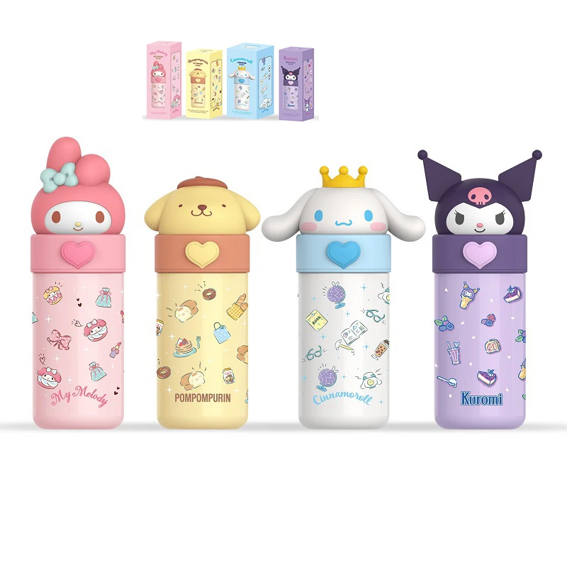 Милая Термокружка Sanrio Mymelody Kuromi Cinnamoroll мультяшная кофейная чашка из нержавеющей стали дорожная чашка подарок для любимого