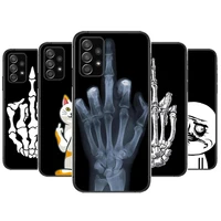 funny man middle finger phone case hull for samsung galaxy a70 a50 a51 a71 a52 a40 a30 a31 a90 a20e 5g a20s black shell art cell