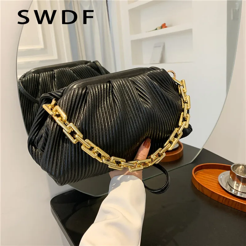 

SWDF Bags for Women Cloud Bag Soft Leather Hobos Single Shoulder Purse Women Crossbody Bag Luxury Handbag and Purse Day Clutches