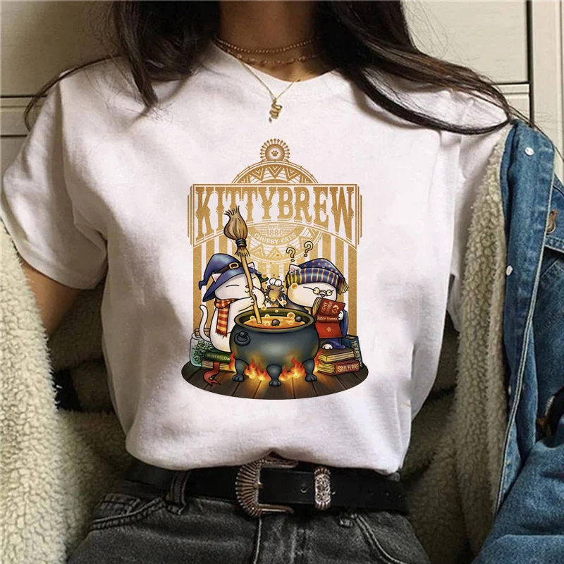 

Летняя женская Милая Белая футболка с круглым вырезом в стиле Харадзюку, модный Забавный топ с коротким рукавом в стиле 90-х, футболка с рисун...