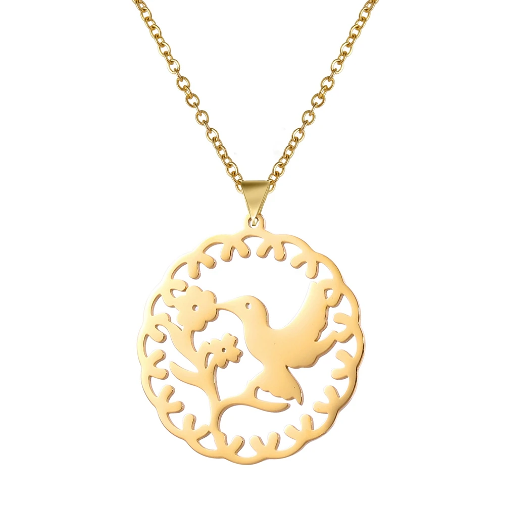 

Подвеска в виде птицы и цветка с цепочкой длиной 45 + 5 см