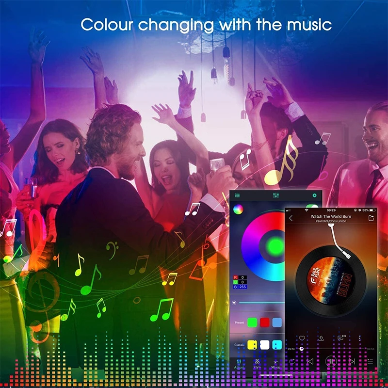 Светодиодная лента с Bluetooth 5 В 1-30 м |