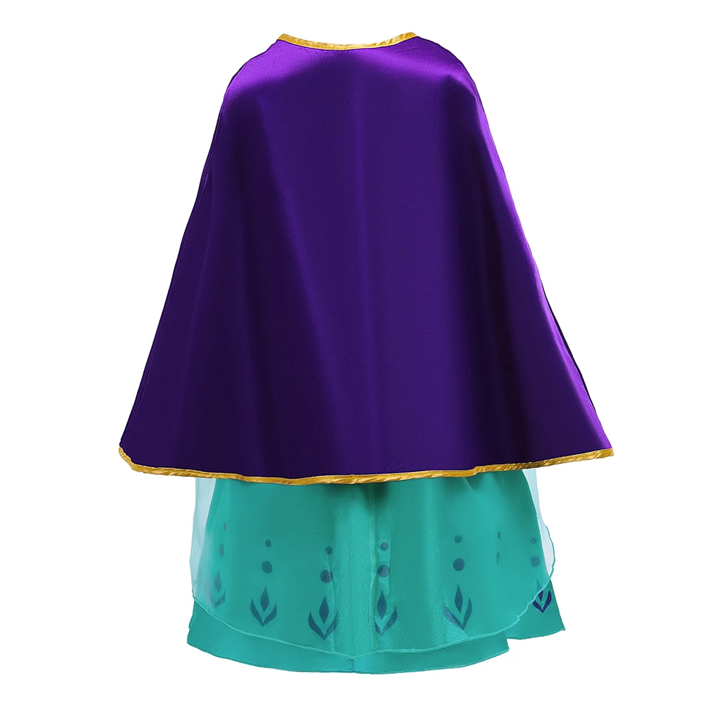 Платье Снежной Королевы На Хэллоуин Для Девочек Карнавальный Костюм Принцессы