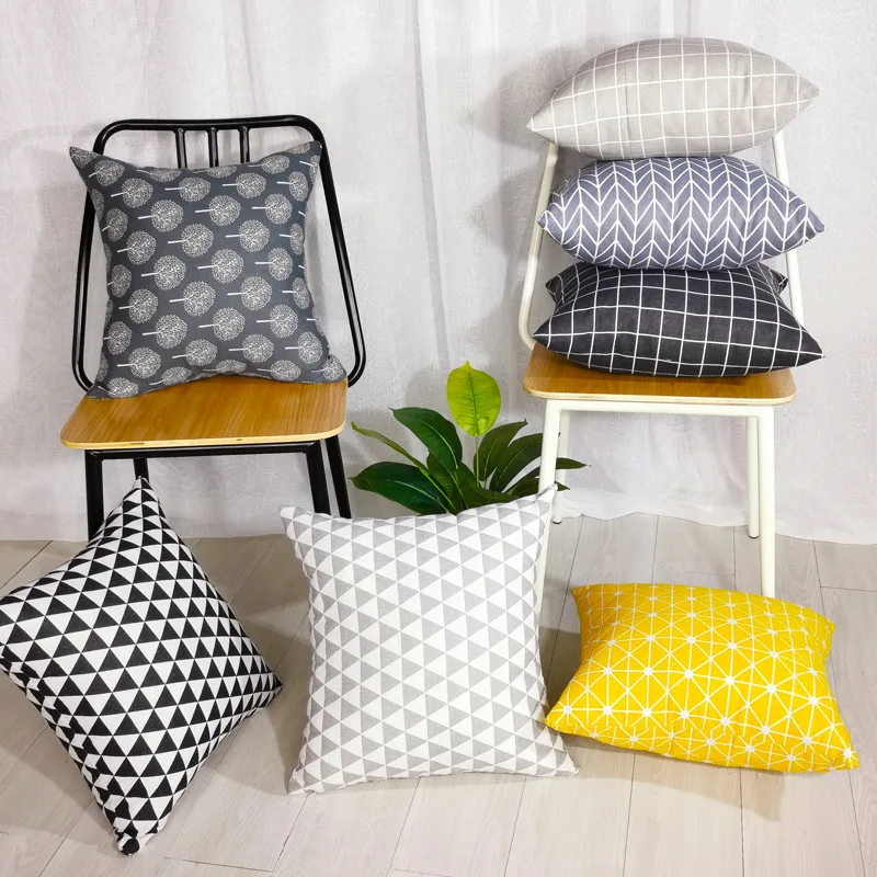 

40x40cm Cotton Linen Pillowcase Nordic Sofa Pillowcase Waist Pillow Cover Cases Home Decor Decorative Hotel Pillow Protector