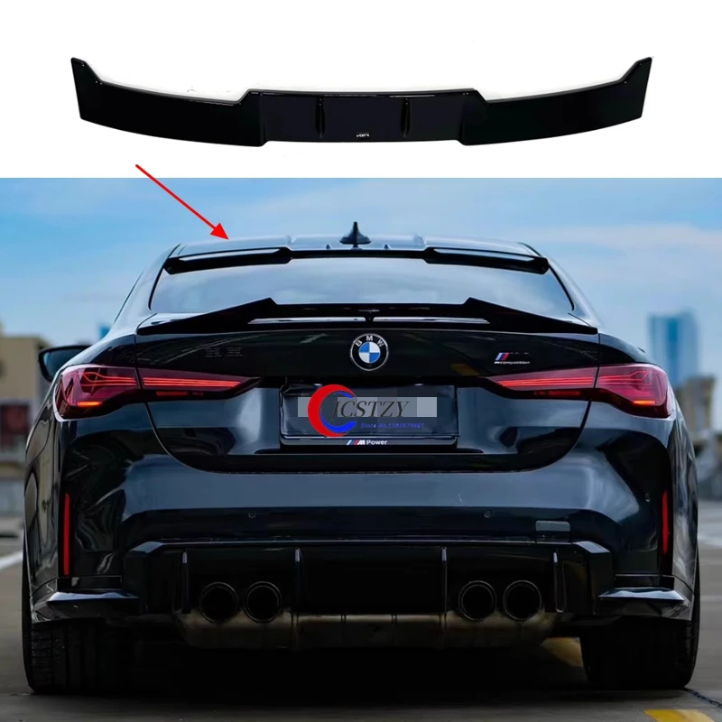 Фото Спойлер на крышу для BMW 4 серии G22 G82 G26 420i 430i 420d 430d M440i M440d, тюнинг-комплект, задний спойлер на багажник, 2020-2024 №3