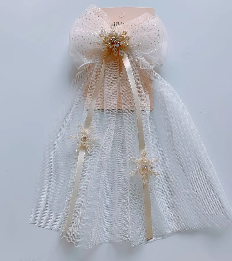 

New children's headdress wedding dress small flower girl big press clip