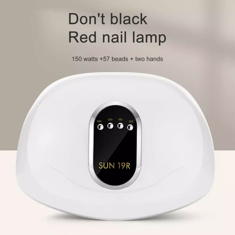 

2023NEW 150W LED Nail Lamp 57 Lamp Beads Auto Sensor Quick-drying UV Phototherapy Glue Nail Dryer for Curing All Gel