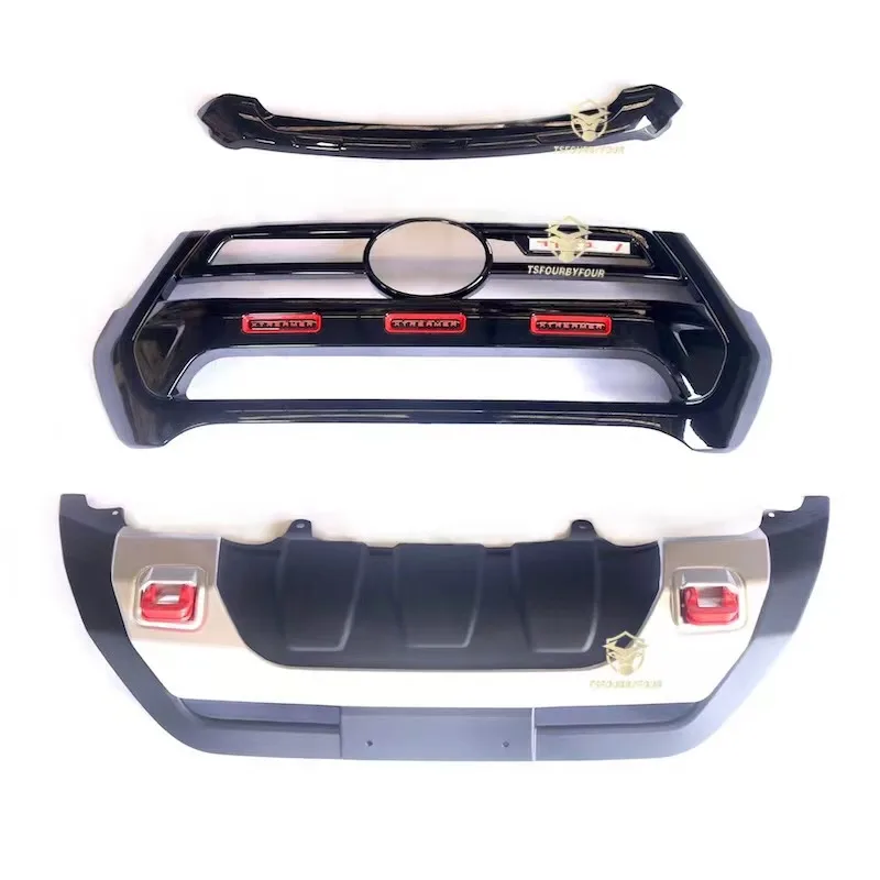 

Pickup Truck Exterior Accessories Car Grill Bumper with Lid Strip for Hilux Rocco Revo 2021 Grille