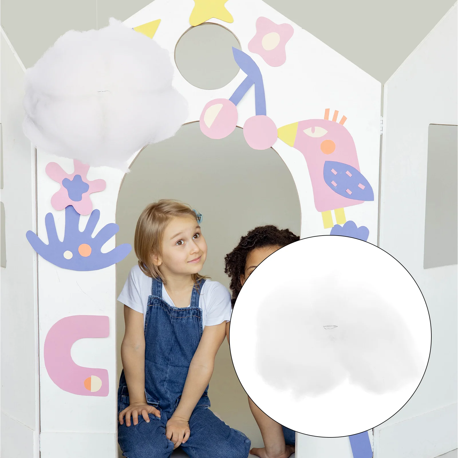 

Cloud Hanging Clouds Decor Cotton Ceiling Decorations Artificial Decoration Props Ornament 3Droom Fake Imitation Wall Diy Party