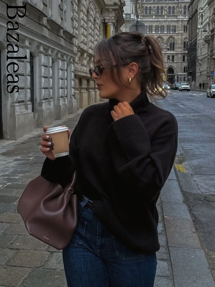 Женский официальный магазин Traf 2021 черные свитера уличная одежда вязаный пуловер