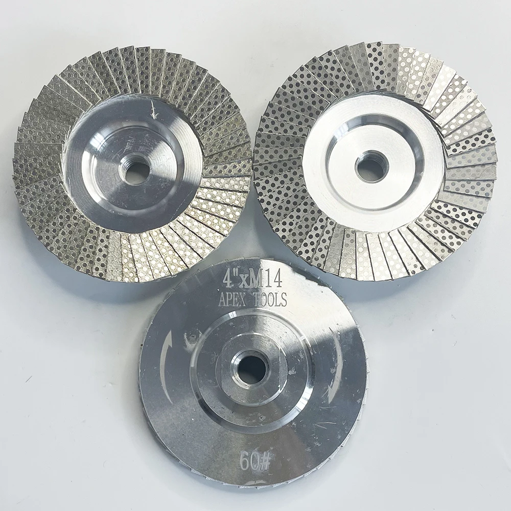 

4 "100 мм алмазный лепестковый диск гальванический шлифовальный круг для полировки мрамора, гранита, камня, абразивный инструмент для керамической плитки