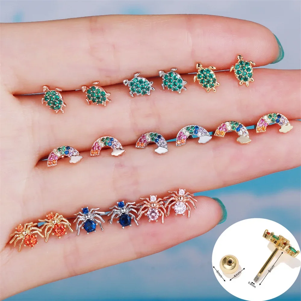 Корейские модные серьги для пирсинга из нержавеющей стали женские дизайнерские