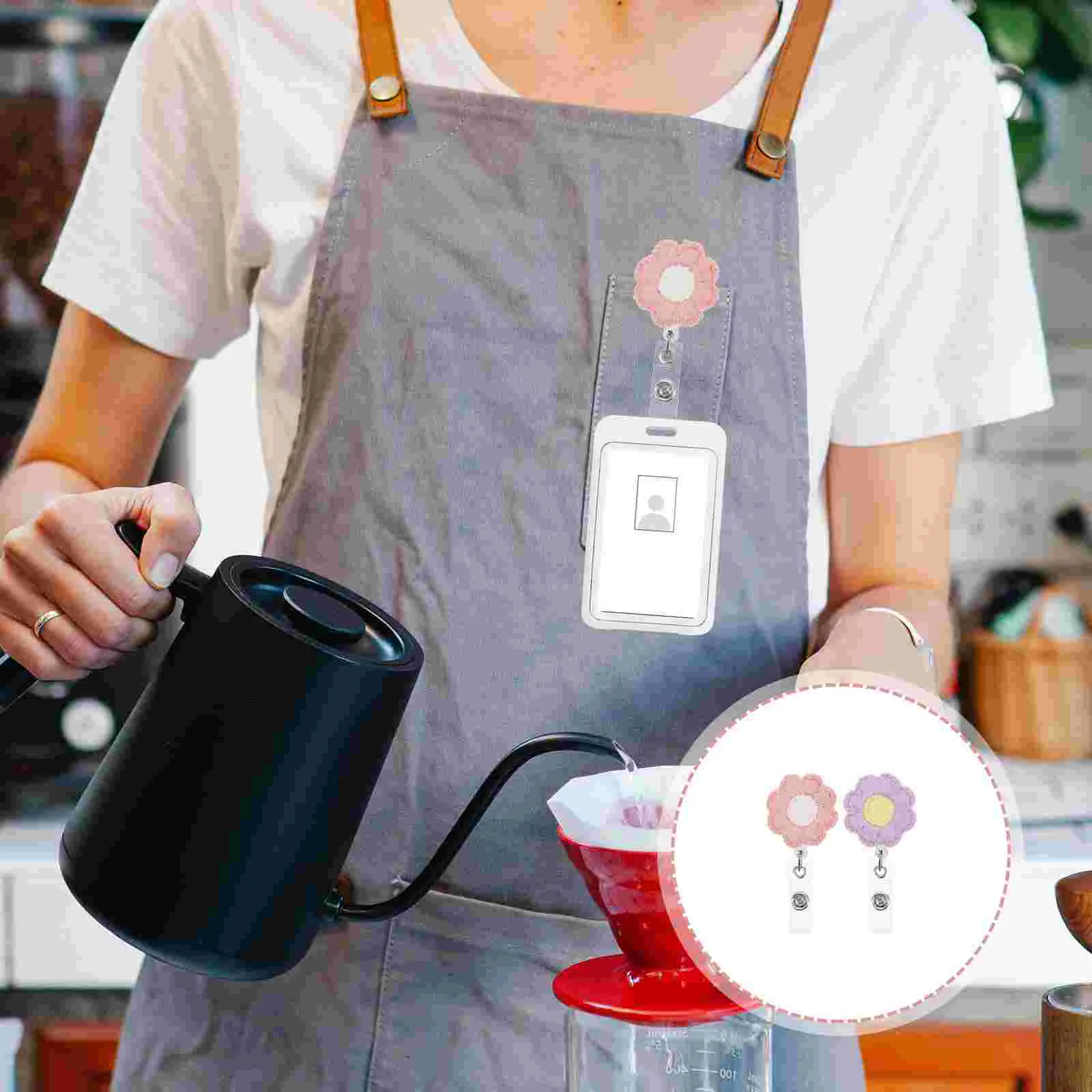 

Badge Holder Reel Id Name Retractable Nurse Clip Tag Reels Flower Sunflower Holders Cardsnursingteacher Clips Buckles Carabiner