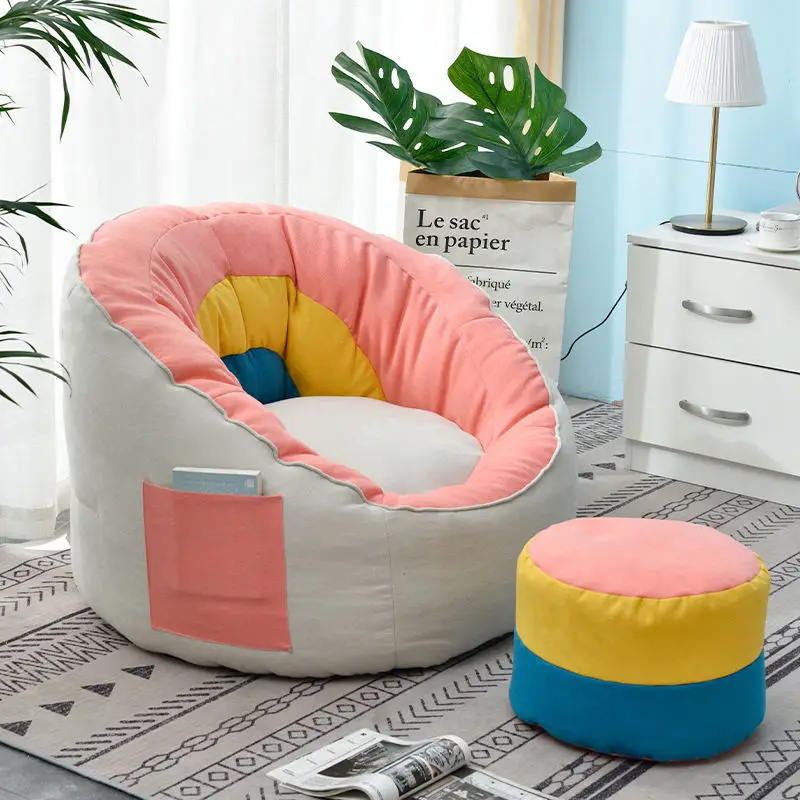 

Ins Lazy Sofa Bean Comfortable Reclining Armchair Bedroom Tatami Bag Sofas for Living Room Leisure Bean Bag Chair Home Furniture