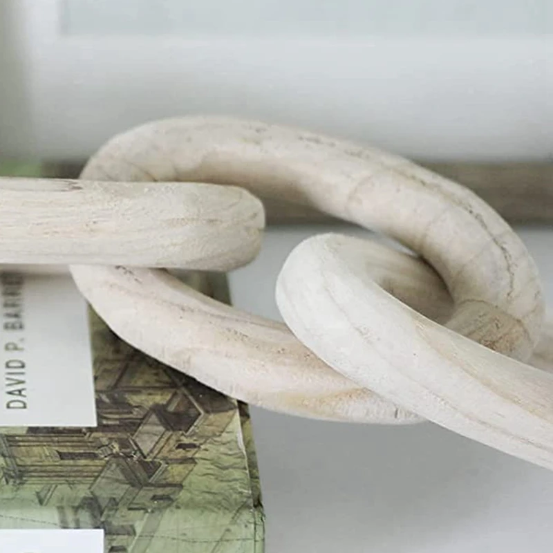 Декоративная деревянная цепочка современный фермерский декор набор украшений