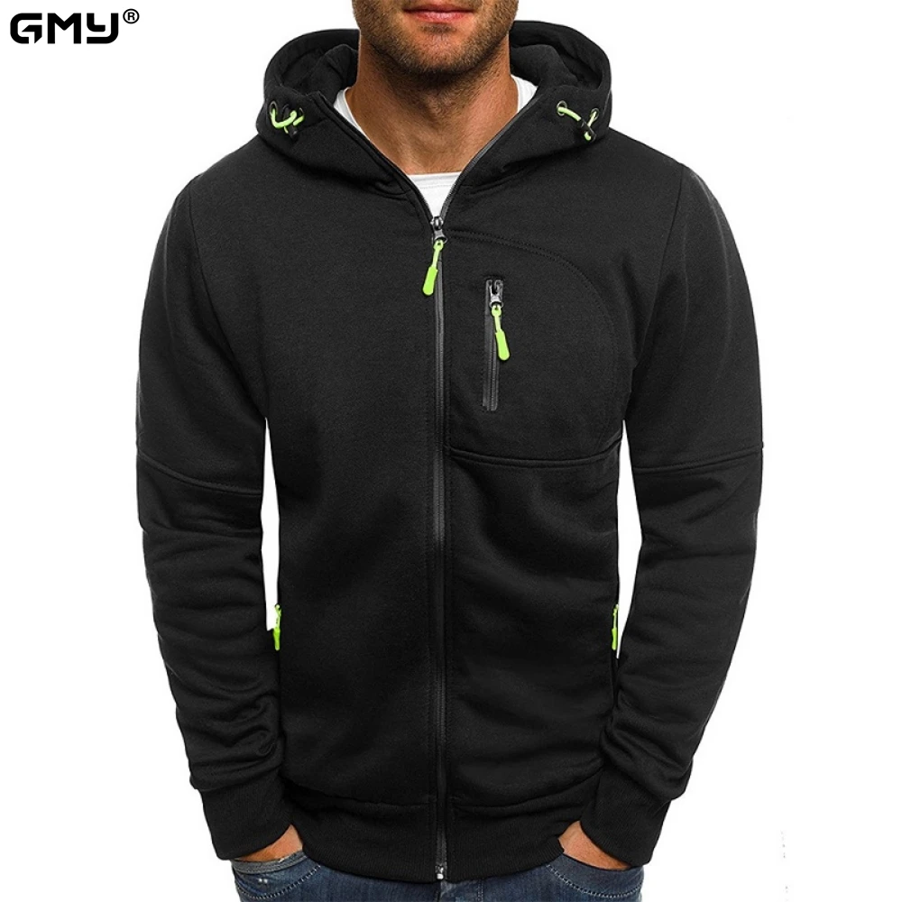 

New Men's Hoodies Casual Sports Design Spring and Autumn Winter Long-sleeved Cardigan Hooded Men's Hoodie