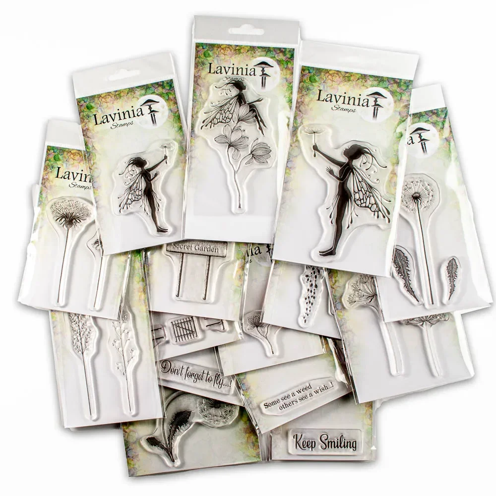 Ремесленная распродажа фея одуванчики мини-цветы прозрачные штампы открытка