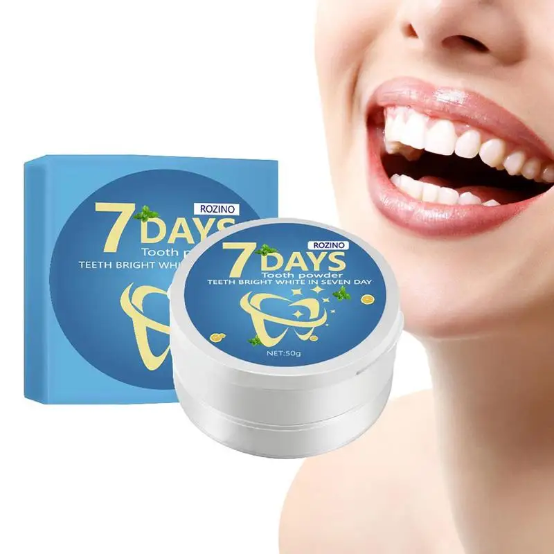 

White Teeth Powder Natural Tooth Powder Toothpaste Dirty Yellow Teeth Brightener Powder Teeth Cleaner Powder Odor-Free Breath