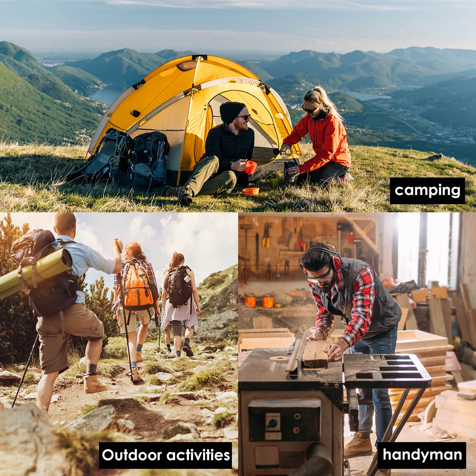

Survival Auger Tool Wood Auger Drill BitWoodworking Hand Drill Survival Shelters Tool For Camping Backpacking With Leather Case